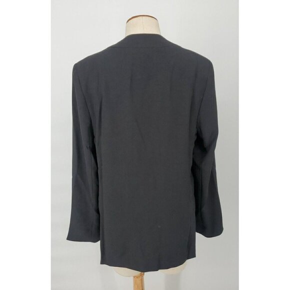 Spanx Collarless Blazer Black Womens Long Sleeve Jacket Size Small - Picture 5 of 11